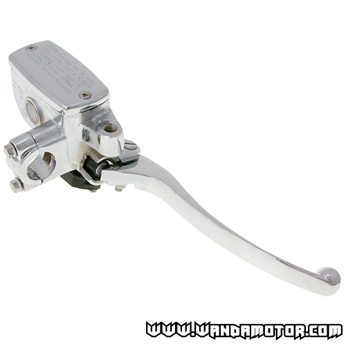 Front brake cylinder + lever GY6 chrome 22mm